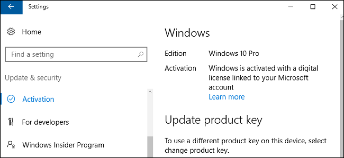 how to find windows 10 license key